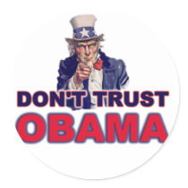 Don't Trust Obama Stickers