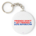 Don't Vote Republican keychains