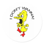 Dont Wanna Duck Stickers