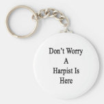 Don't Worry A Harpist Is Here Keychain