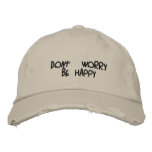 dont' worry be happy - Customised embroidered hats
