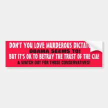 DON'T YOU LOVE MURDEROUS DICTATORS? BUMPER STICKERS