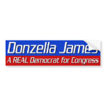 Donzella James for Congress bumper stickers