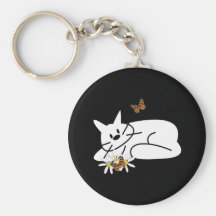 Doodle Cat Keychain