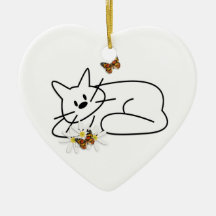 Doodle Cat Ornaments