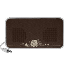 doodle flower laptop speakers