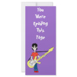 Doodle Rocker Bookmark Template Rack Card Template