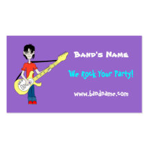 Doodle Rocker Business Card Template