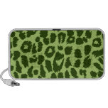 Doodle Speaker - Green Leopard Print - Animal