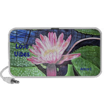 Doodle Speakers, Pink Water Lily