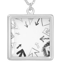 Doodled Arrows Illustration Jewelry