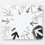 Doodled Arrows Illustration Mouse Pad