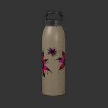 Doodled Flowers (Pink) water bottles