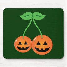 Doom Jack o' Lantern Cherries Mouse Pad