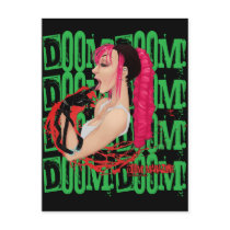 DOOM! Magazine Green "Z" Postacrd Post Card