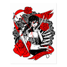 DOOM! Magazine "Roses" Postcard