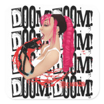 DOOM! Magazine "Z" Black Sticker