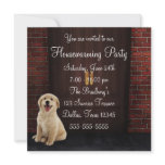 Doors Dog Brick Wall Housewarming Party invitations