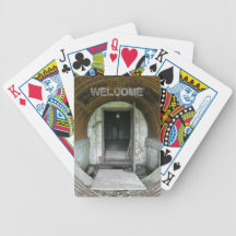 Doorway to a Haunted Quonset Shelter Bicycle Poker Deck