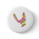 dopey pink bird buttons