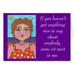 DORIS - If you haven't got anything nice... - card