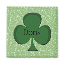 Doris Shamrock Name Magnet