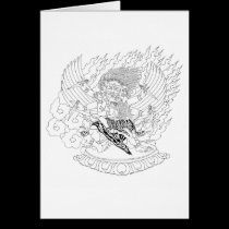 Dorje Phurba Line Drawing [card] cards