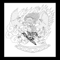 Dorje Phurba Line Drawing [poster] posters