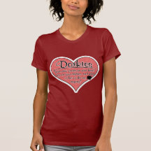 Dorkie Paw Prints Dog Humour Tees