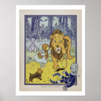 Dorothy meets the Cowardly Lion Poster
