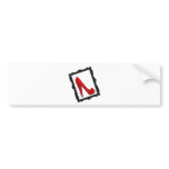 Dorothy's Framed Ruby Red Heels bumper stickers