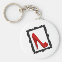 Dorothy's Framed Ruby Red Heels Keychain