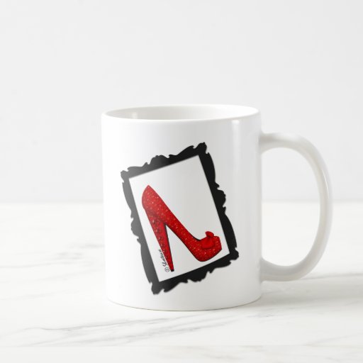 Dorothy's Framed Ruby Red Heels Mugs