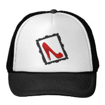 Dorothy's Framed Ruby Red Heels Trucker Hat