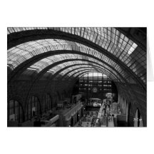 D'Orsay Arch BW, S Cyr Greeting Card