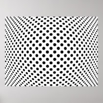Dot Optical Illusion Poster