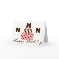 Dots and Stripes Cake Card