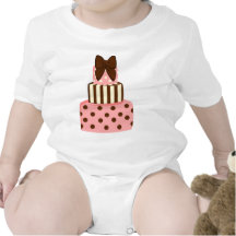 Dots and Stripes Cake T-shirt