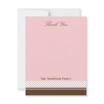 Dots and Stripes Thank You Card