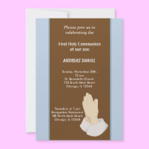 Dots Holy Communion invitations
