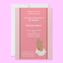 Dots Holy Communion invitations