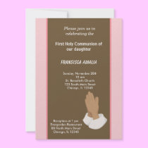 Dots Holy Communion invitations