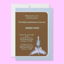 Dots Holy Communion invitations