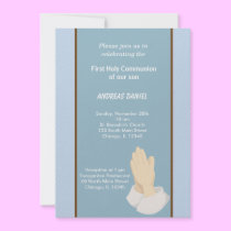 Dots Holy Communion invitations