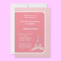 Dots Holy Communion invitations