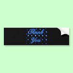 Dots Thank You Grey Blue The MUSEUM Zazzle Gifts bumper stickers