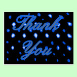 Dots Thank You Grey Blue The MUSEUM Zazzle Gifts postcards