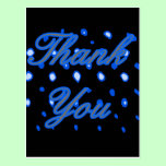 Dots Thank You Grey Blue The MUSEUM Zazzle Gifts postcards