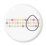 Dotted Easter Egg magnets