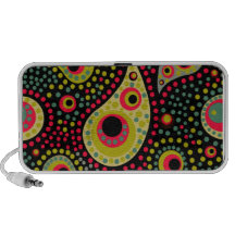 Dotted Paisley iPhone Speaker